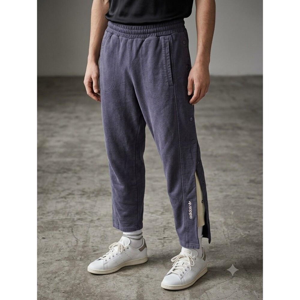 Adidas Originals Adibreak Snap Sweatpants M Navy Blue Faded Tearaway Track Pants
